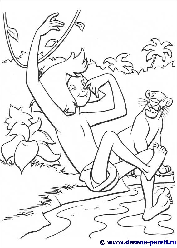jungle book desene colorat